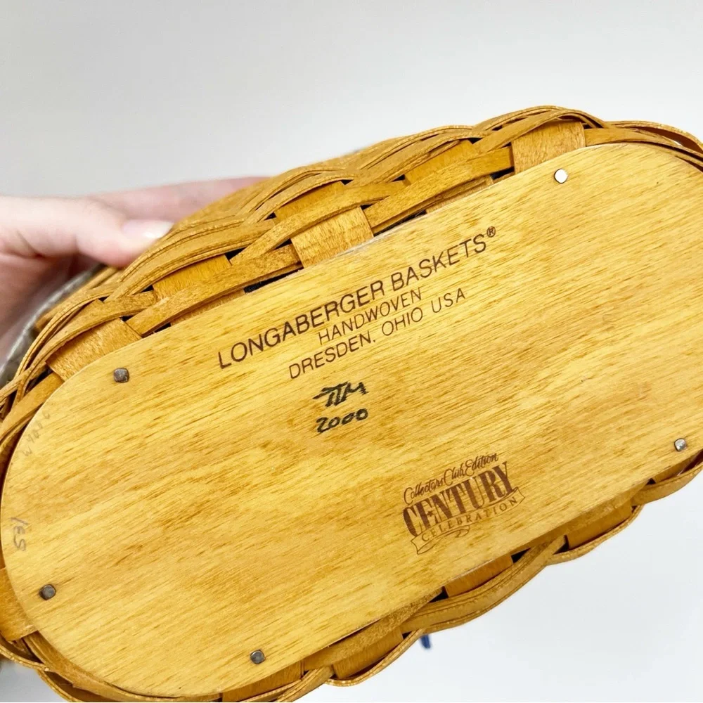 Longaberger Basket Lot Crisco Century Liner Hanging‎ Collectible